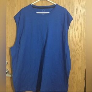 Blue Sleeveless Crewneck Women’s Top